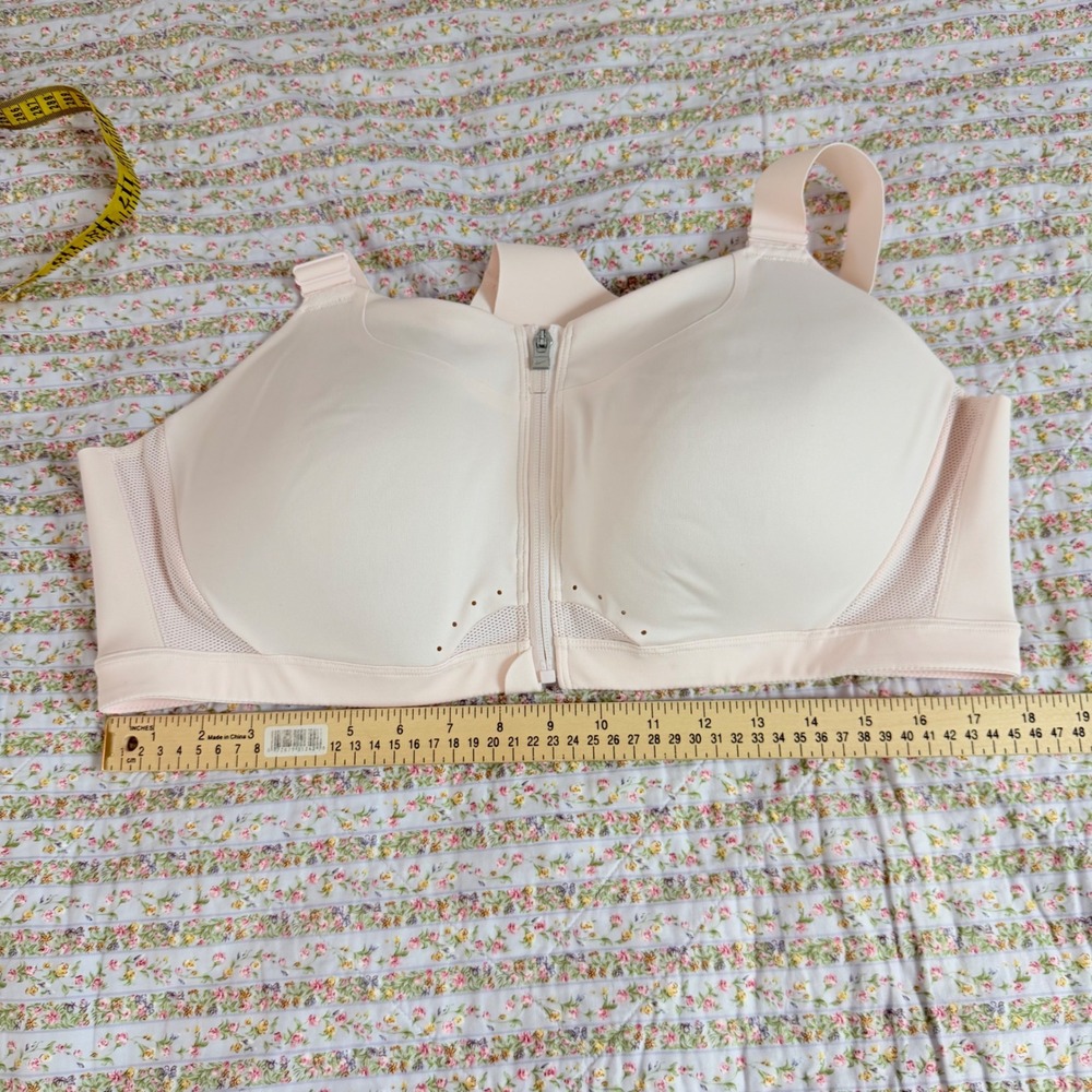 Nike Alpha Women Sports Bra High Support Front Zip Pink DD0436-640 1X C-E - Picture 9 of 9